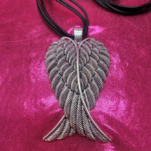 Load image into Gallery viewer, Large Silver Angel Wings Necklace
