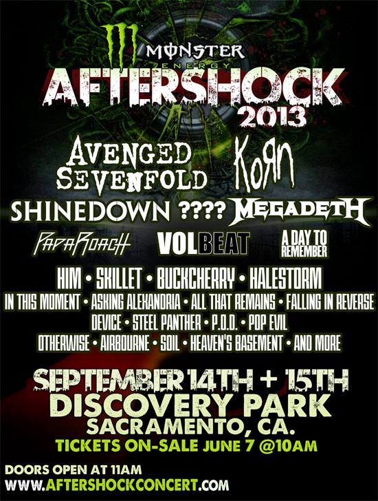 aftershock 2013 concert. rock'n'roll music