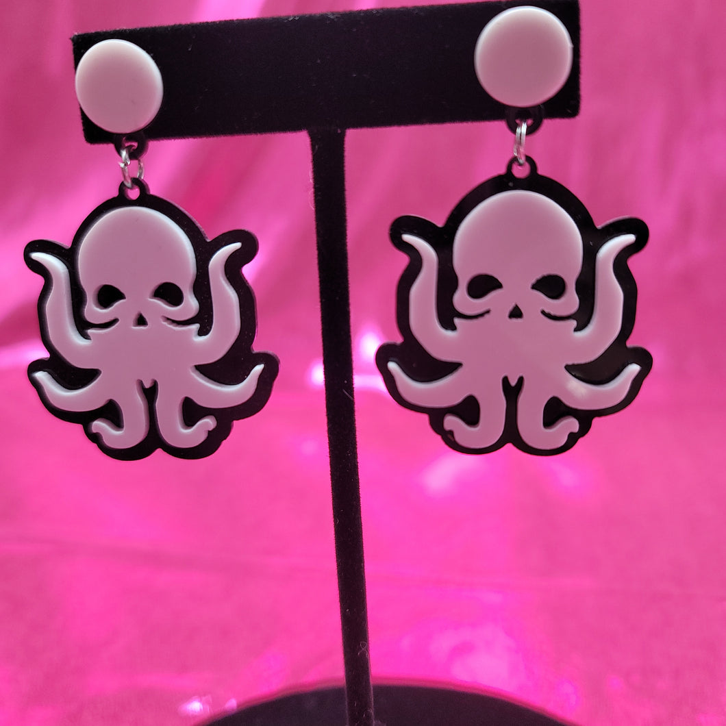 Acrylic Octopi Earrings