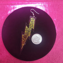 Load image into Gallery viewer, Acrylic Lightning Bolt Earrings
