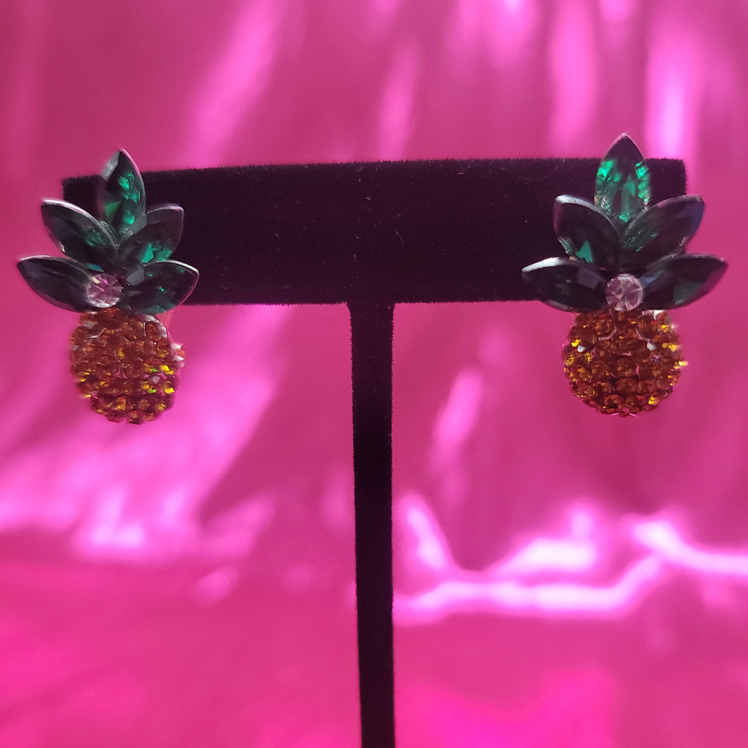 Jeweled Pineapple Earrings