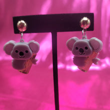 Load image into Gallery viewer, Down Under Koala Earrings
