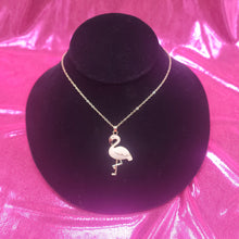 Load image into Gallery viewer, Flamingo Necklace &amp; Earring Set
