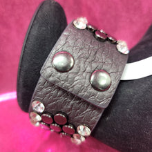 Load image into Gallery viewer, Black Jeweled &amp; Studded Bracelet
