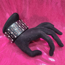 Load image into Gallery viewer, Black Sparkly &amp; Studded Bracelet
