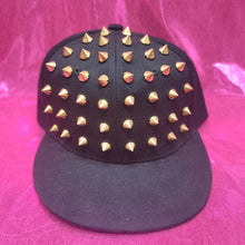 Load image into Gallery viewer, Black Spiked Hat
