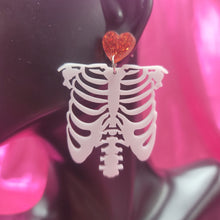Load image into Gallery viewer, Skeleton Ribcage Earrings
