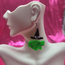 Load image into Gallery viewer, Witchy Frog Earrings
