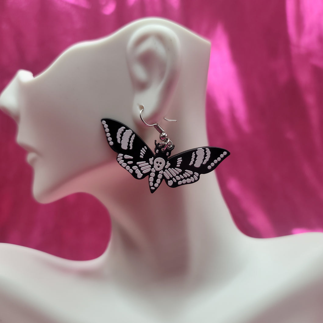 Silence Moth Earrings