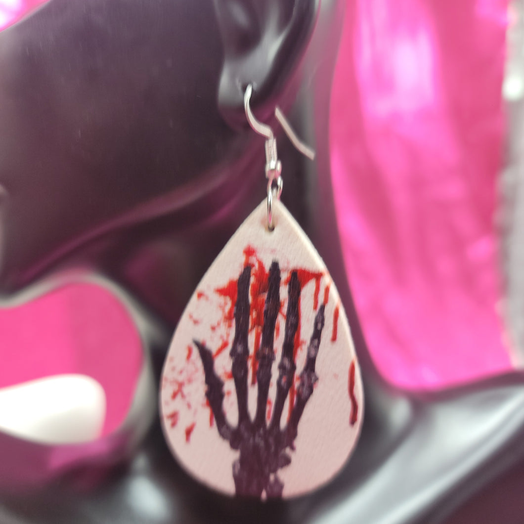 Bloody Hand Earrings