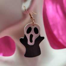 Load image into Gallery viewer, Leather Ghostface Earrings

