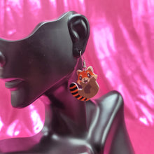 Load image into Gallery viewer, Cartoon Red Panda Earrings

