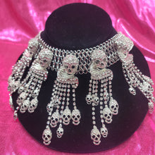Load image into Gallery viewer, Sparkly Skull Choker
