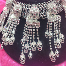 Load image into Gallery viewer, Sparkly Skull Choker
