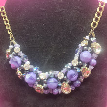 Load image into Gallery viewer, Purple Beaded Necklace
