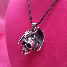 Load image into Gallery viewer, Dragon on Skull Necklace
