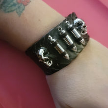 Load image into Gallery viewer, Bullet and Skull Bracelet
